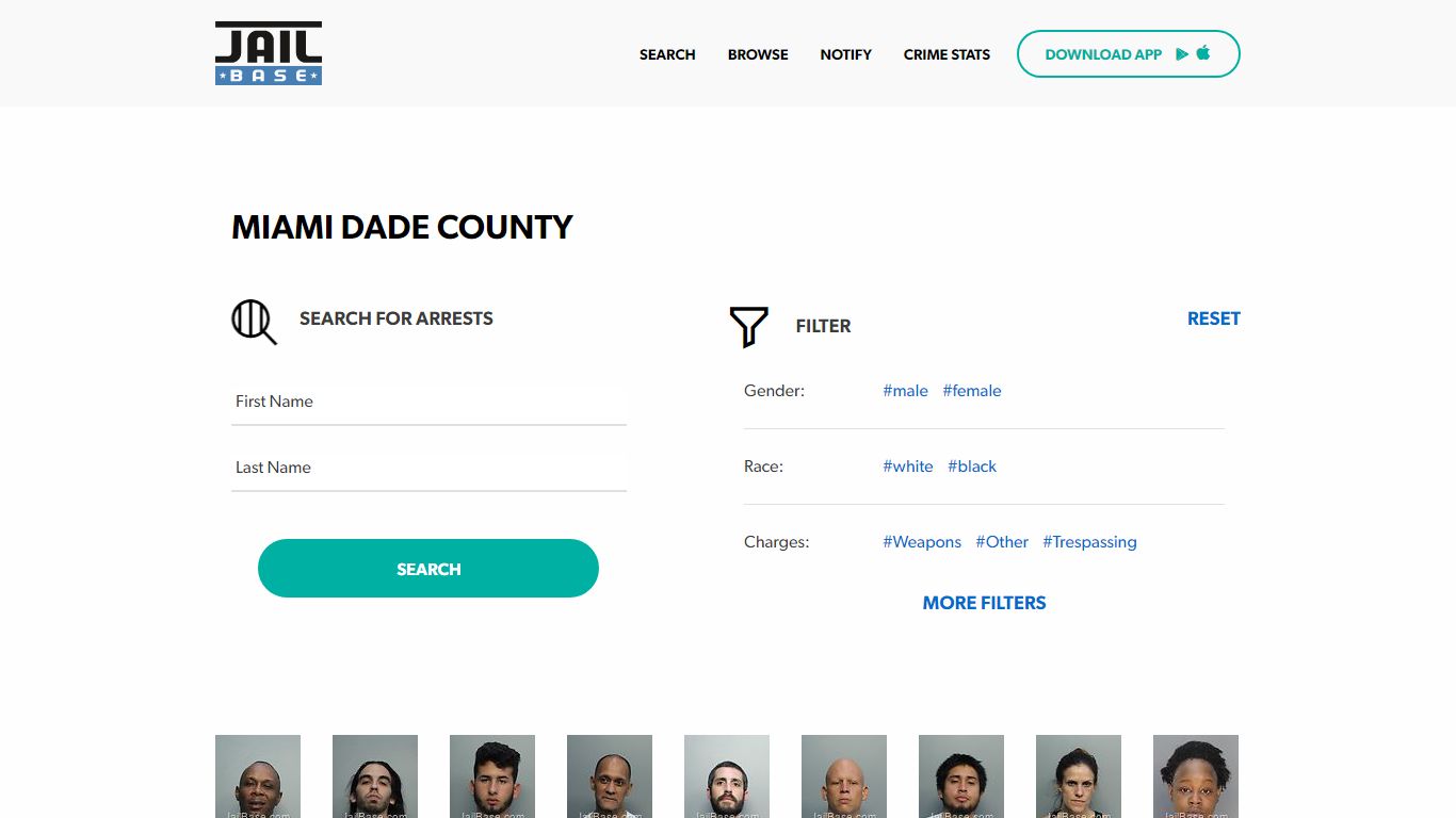 Miami Dade County Jail Inmate Search and Mugshots | JailBase